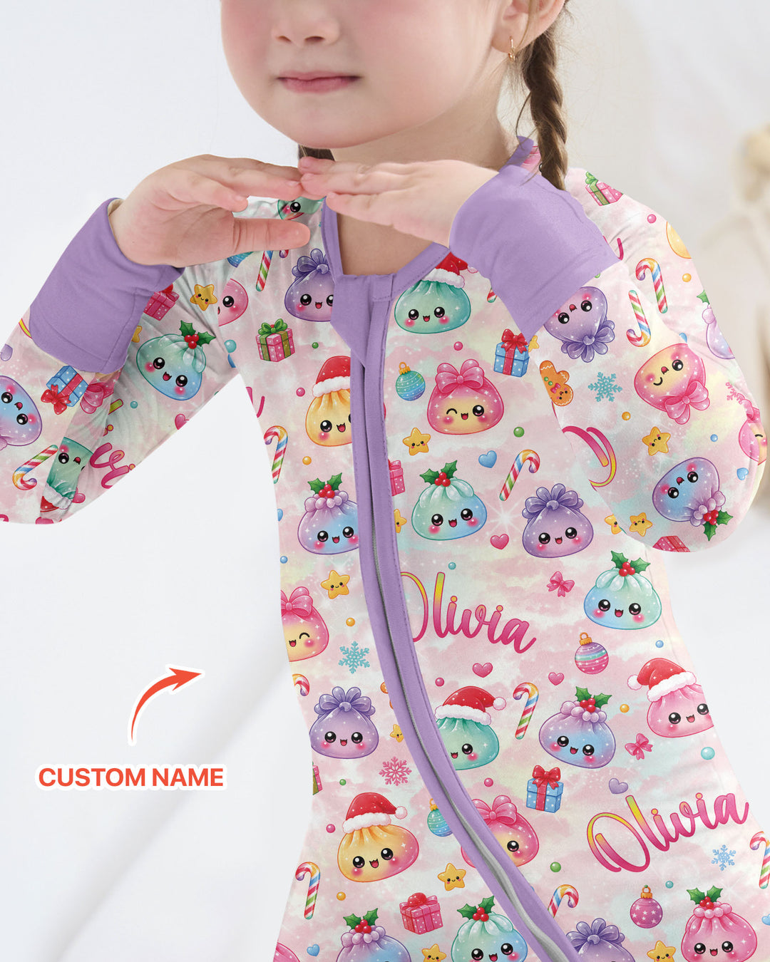 Christmas Dumpling Bamboo Convertible Zippy