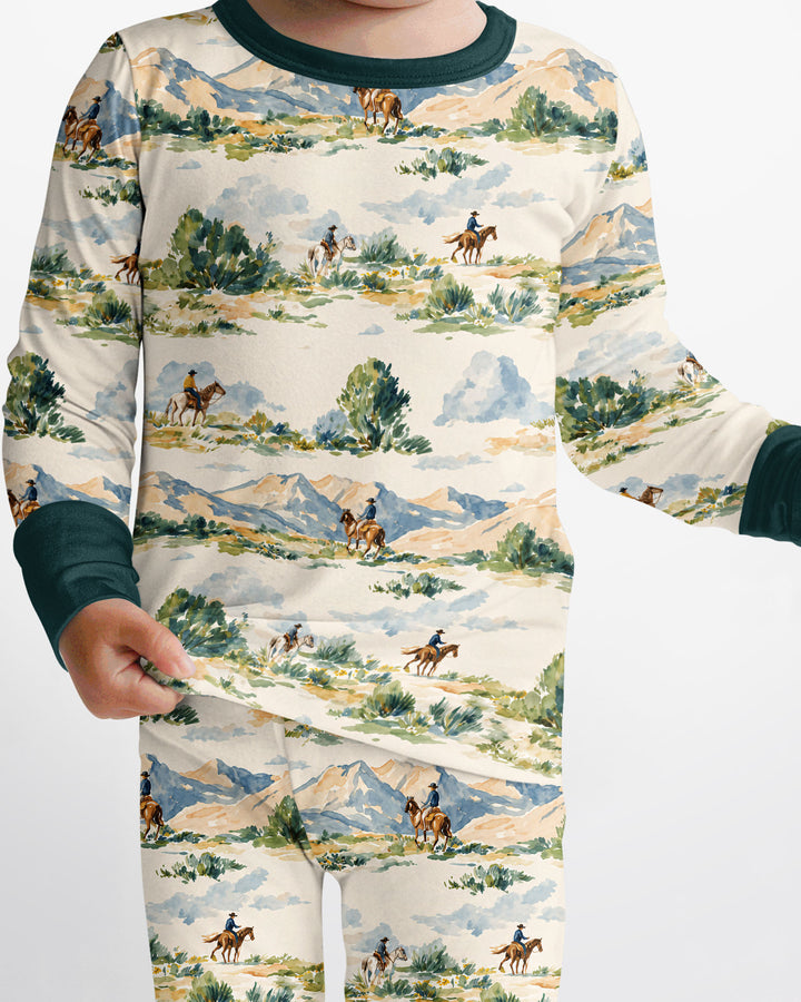 Template Bamboo Two Piece Long Sleeve Pyjamas Set