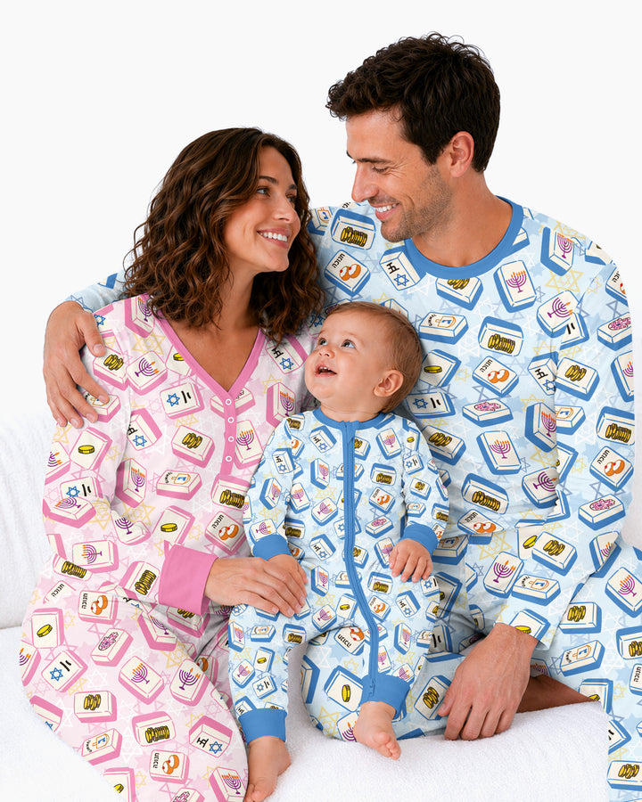 Hanukkah Mahjong Club Bamboo Women Pajama Set