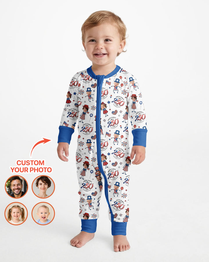 Custom Photo Smith Family Celebration Bamboo Convertible Zippy