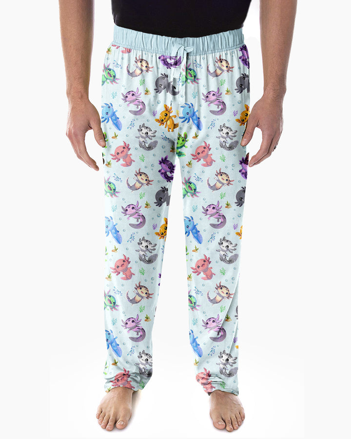 I Love You Axolotl Bamboo Men's Pajama Set