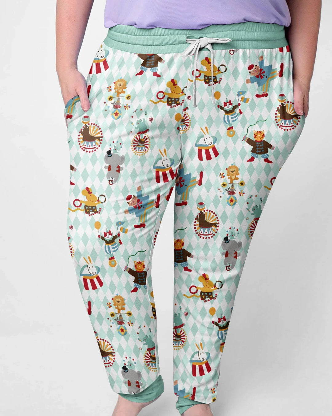 Circus Animal Bamboo Women Pajama Set