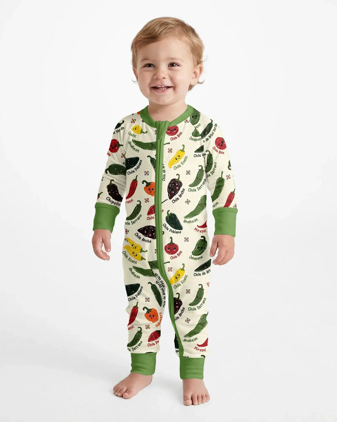 Kawaii  Mexican Chiles Bamboo Convertible Zippy