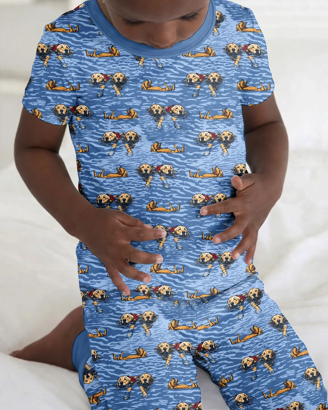 It's Lake Time Bamboo Two Piece Short Sleeve Pajama Set