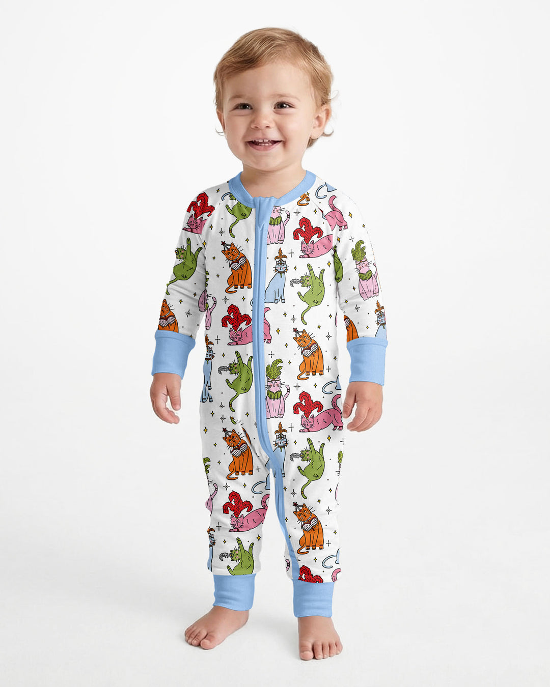 Whimsical Cats Bamboo Convertible Zippy