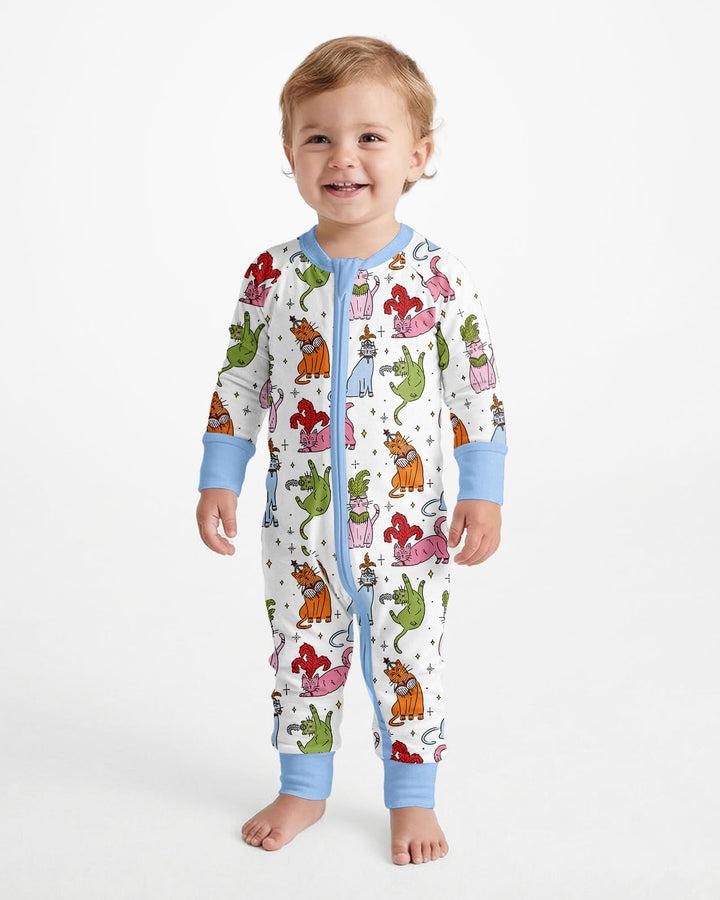 Whimsical Cats Bamboo Convertible Zippy