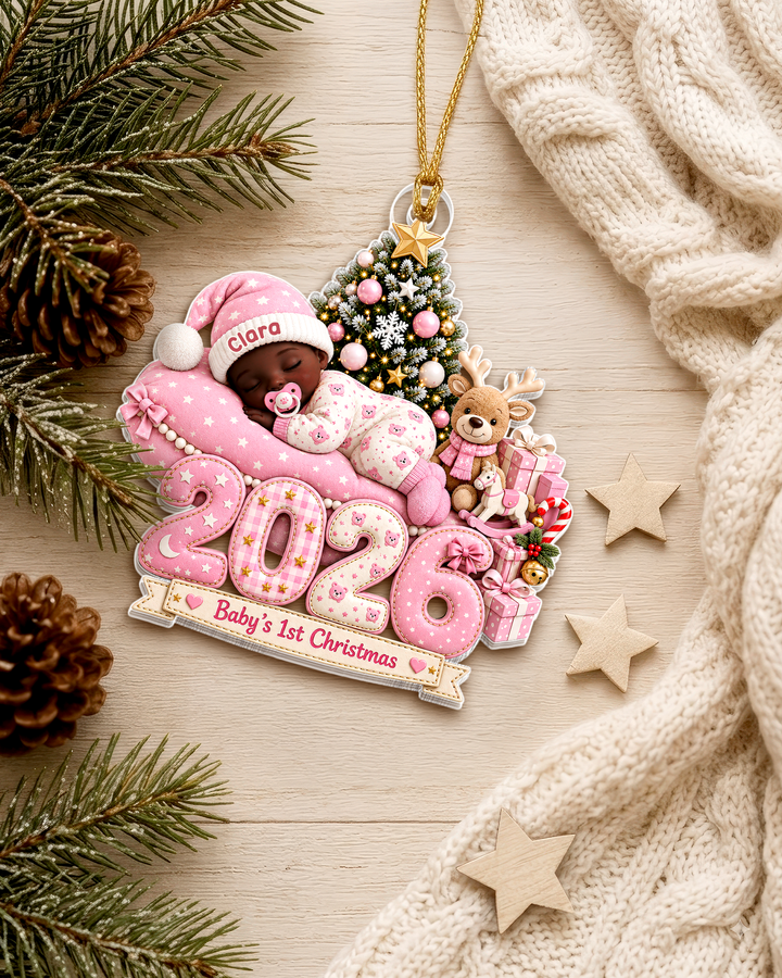 Personalized Baby's 1st Christmas Acrylic Ornament