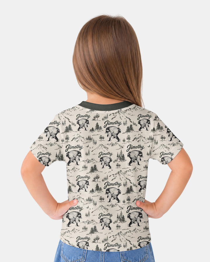 Vintage Jimothy Racoon Family Matching Bamboo Crewneck T-Shirt