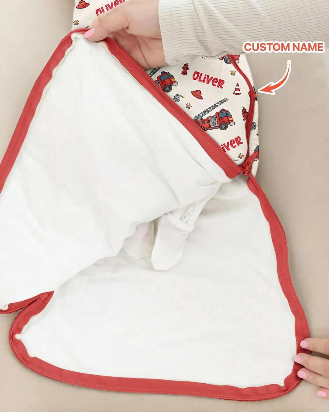 Custom Name Future Firefighters Bamboo Sleep Bag