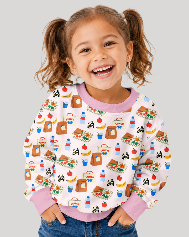 Happy School Lunch Bamboo Adult Crewneck Sweatshirt