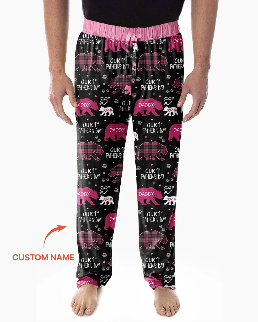 Our 1st Father's Day Daddy Bear & Me Matching Bamboo Men's Pajama Set