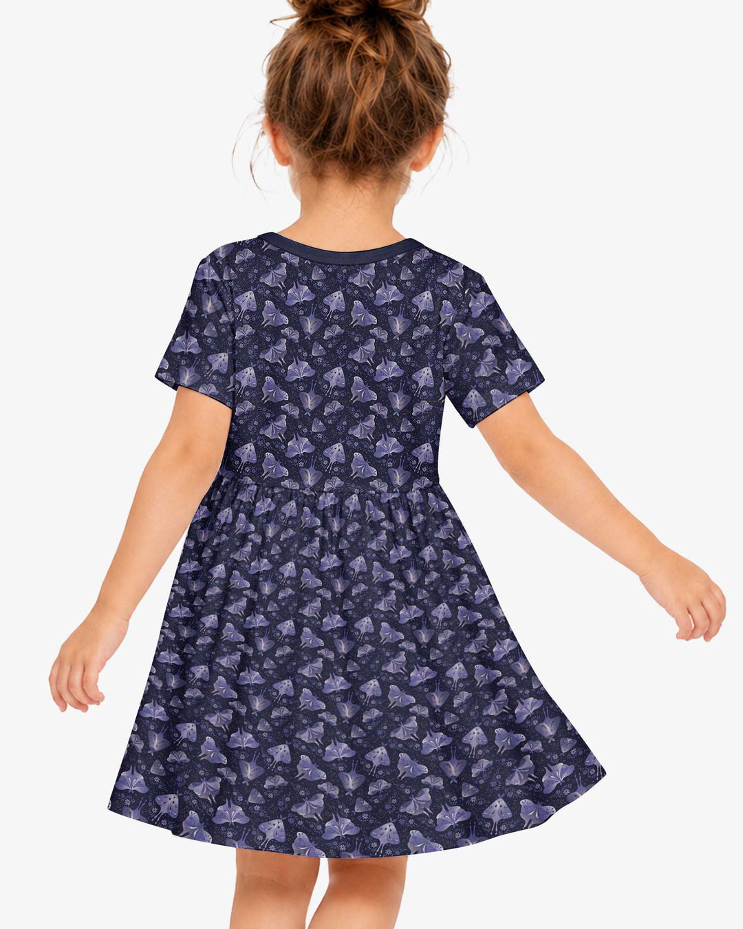 Very Peri Moths Bamboo Twirl Dress