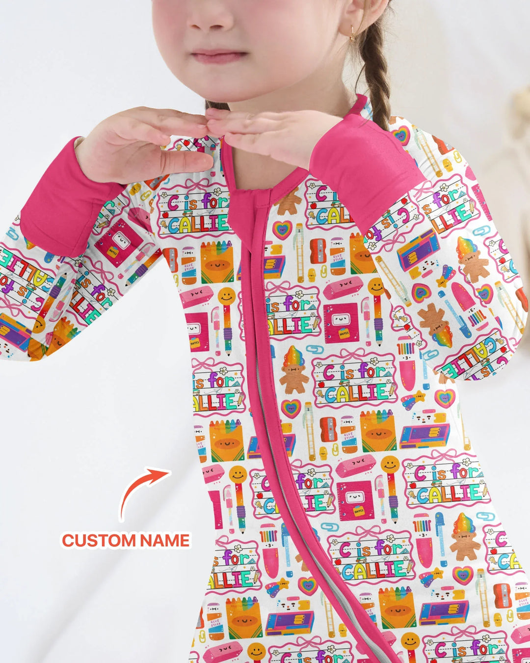 Custom Name Classroom Cuties Bamboo Convertible Zippy