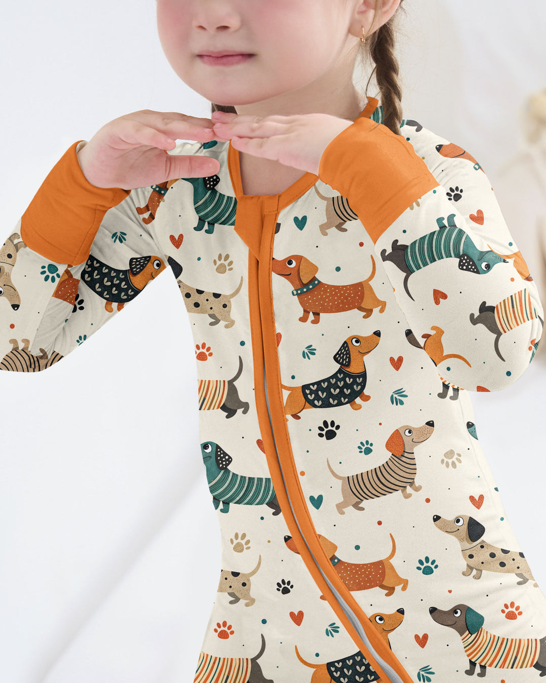 Cartoon Dachshund Bamboo Convertible Zippy