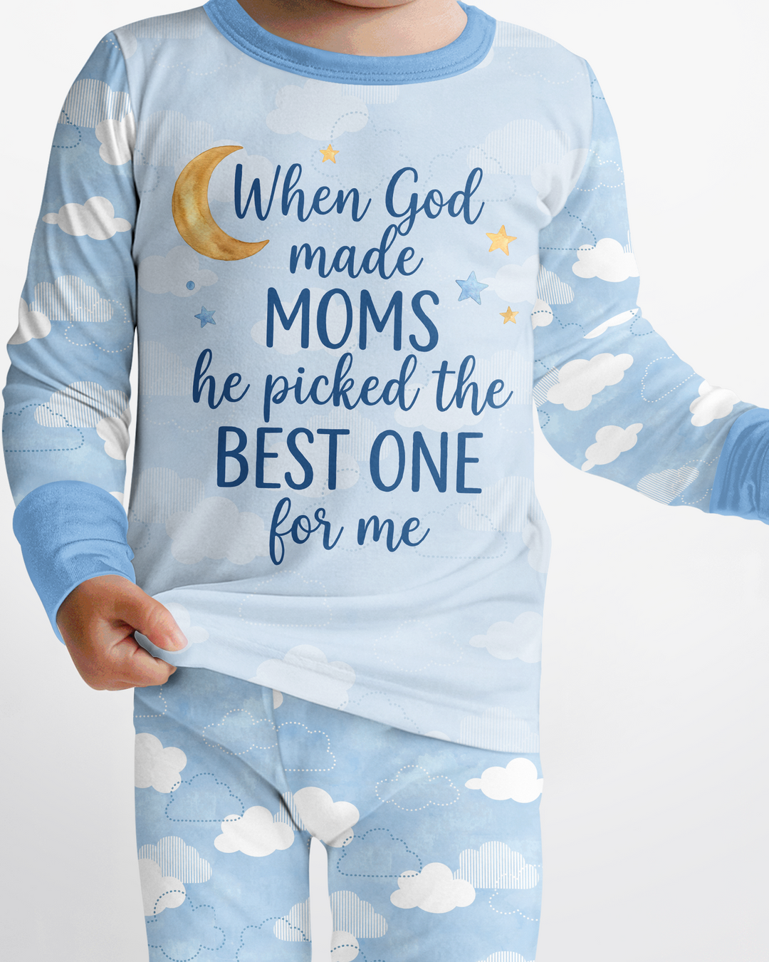 God Made The Best Mom Bamboo Two Piece Long Sleeve Pajama Set