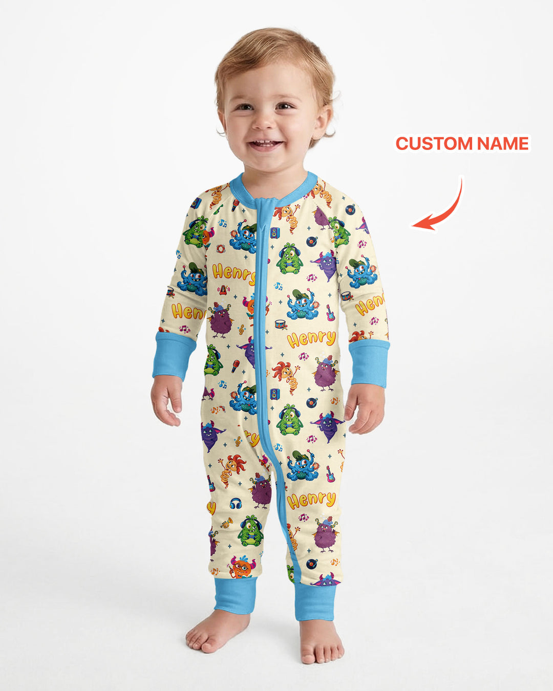 Happy Little Monster Music Band Bamboo Convertible Zippy