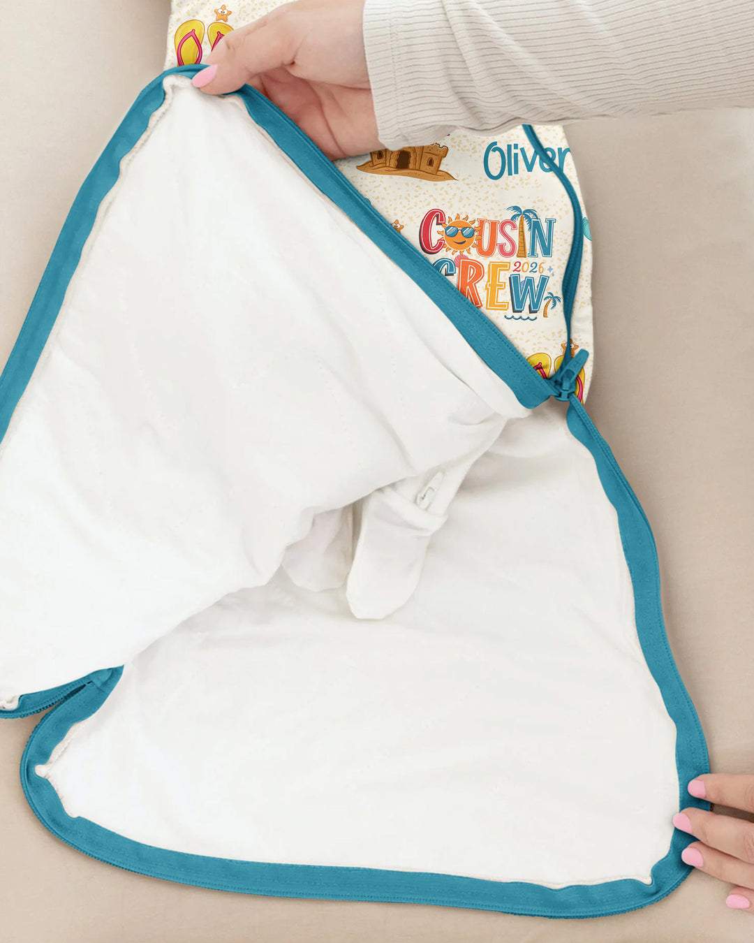 Custom Name Summer 2026 Cousin Crew Bamboo Sleep Bag