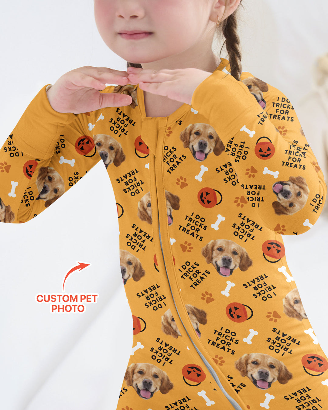 Custom Pet Photo Tricks for Treats  Bamboo Convertible Zippy