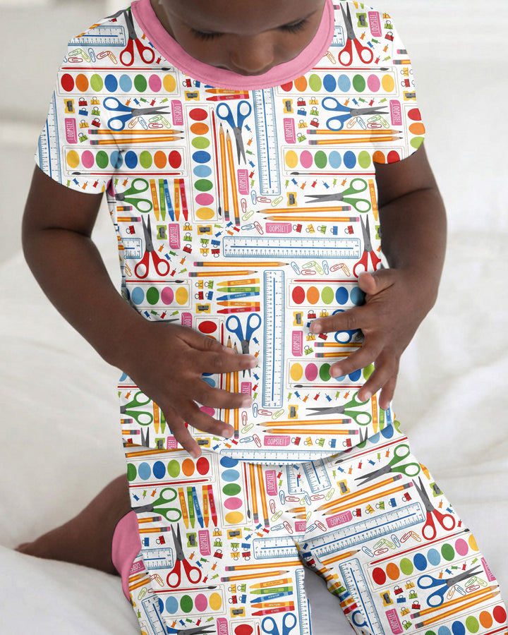 Craft Corner Bamboo Two Piece Short Sleeve Pajama Set