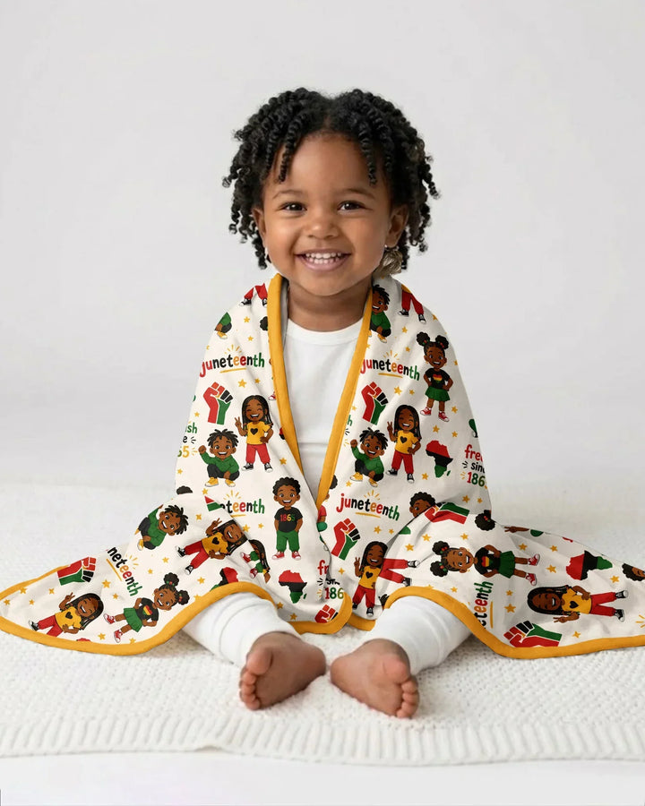 Juneteenth Free-ish Since 1865 Bamboo Blanket