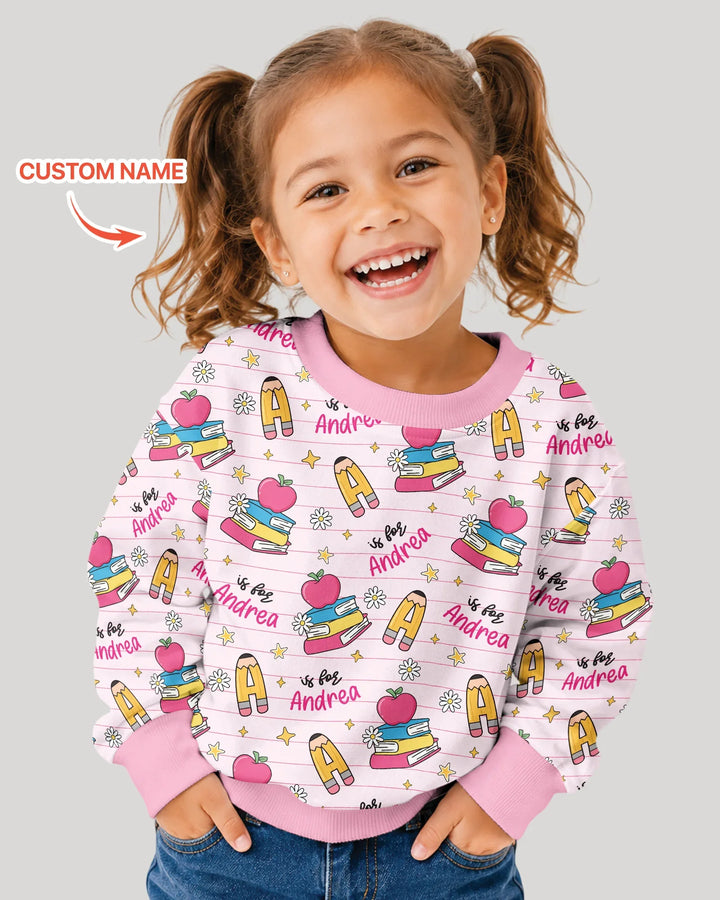 First Day of School Bamboo Crewneck Sweatshirt