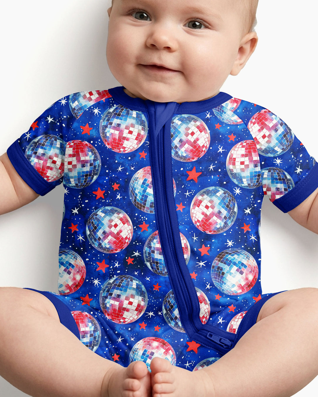 USA Disco Balls Bamboo Shorty Zippy
