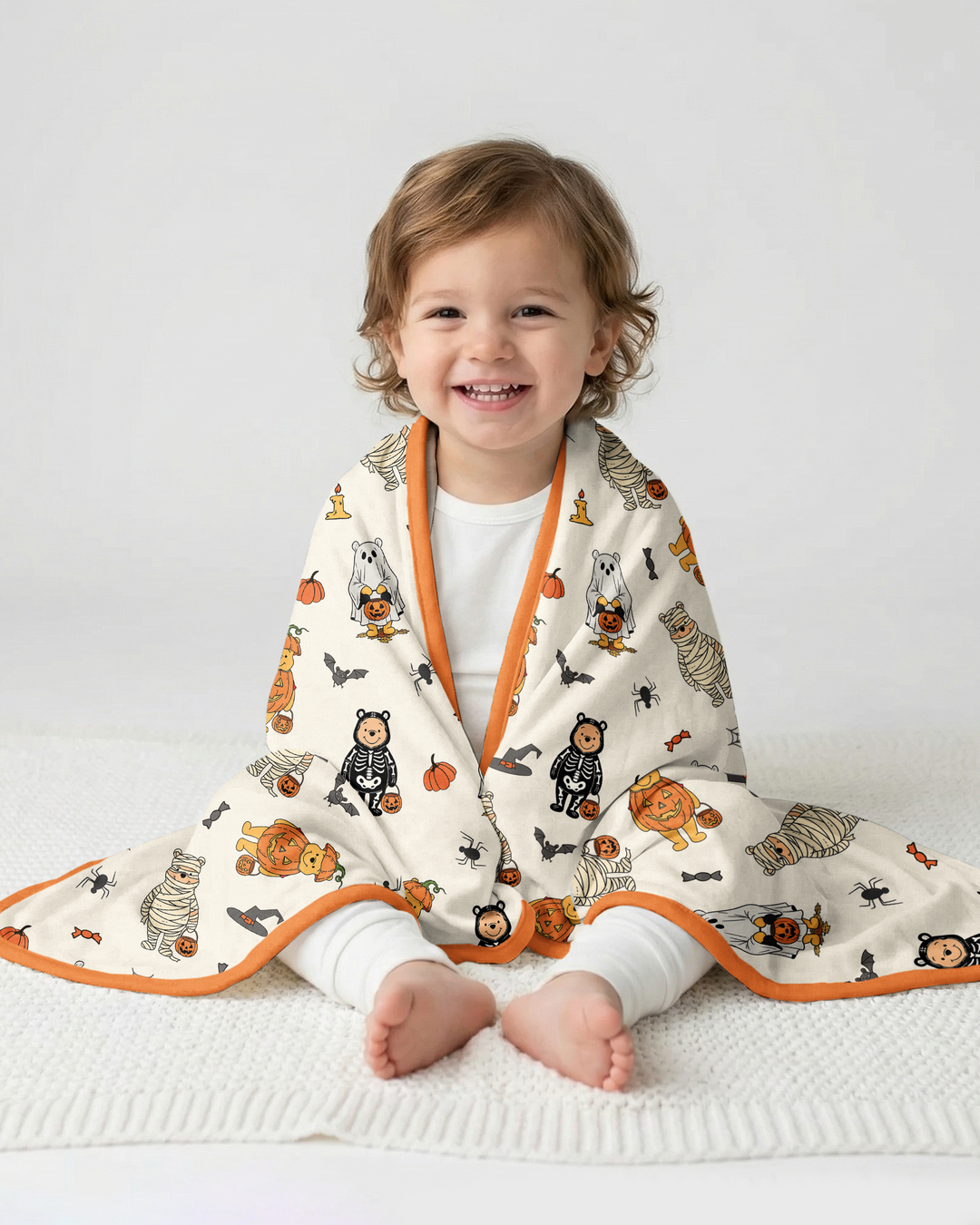 Retro Trick Or Treat Bamboo Blanket