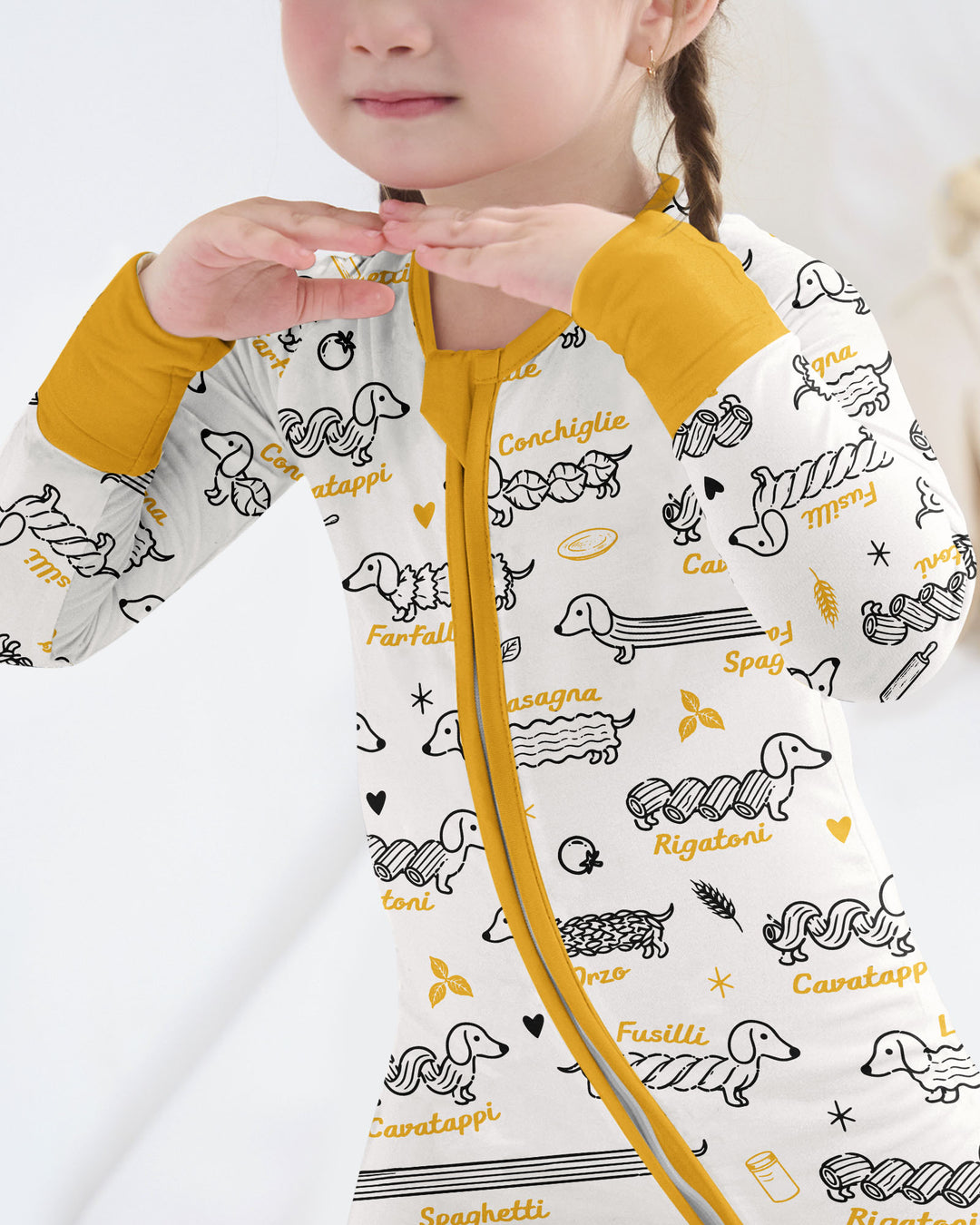 Pasta Pups Bamboo Convertible Zippy