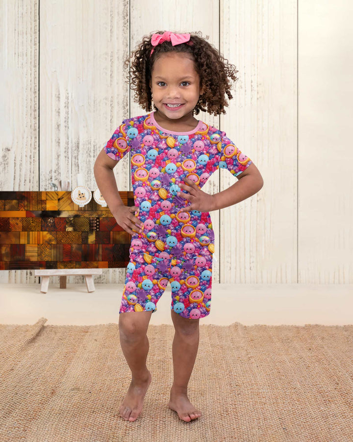 Template Bamboo Two Piece Short Sleeve Shorts Pyjamas Set