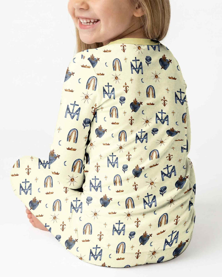 Template Bamboo Two Piece Long Sleeve Pyjamas Set