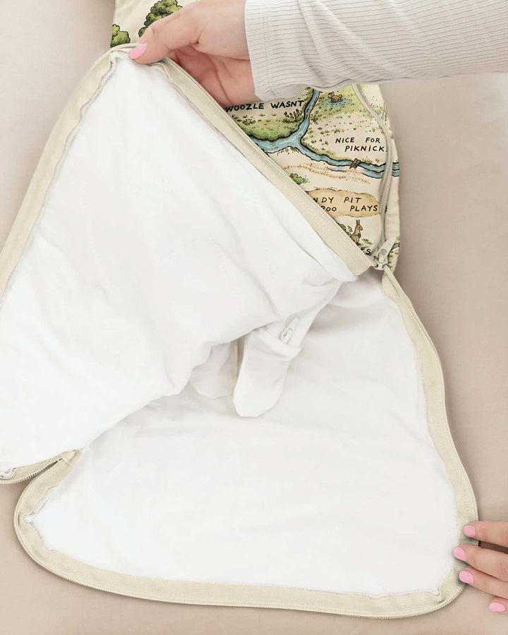 Classic Bear Maps Bamboo Sleep Bag