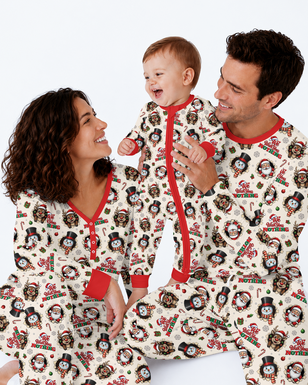 Funny Butt Christmas Squad Bamboo Men's Pajama Set