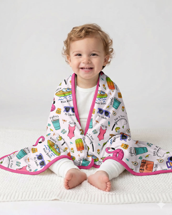 Lake Days Bamboo Blanket