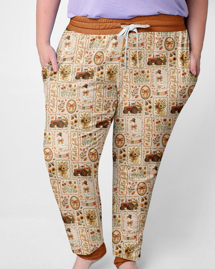 Farmhouse Fall Goose Family Matching Bamboo Women Pajama Set