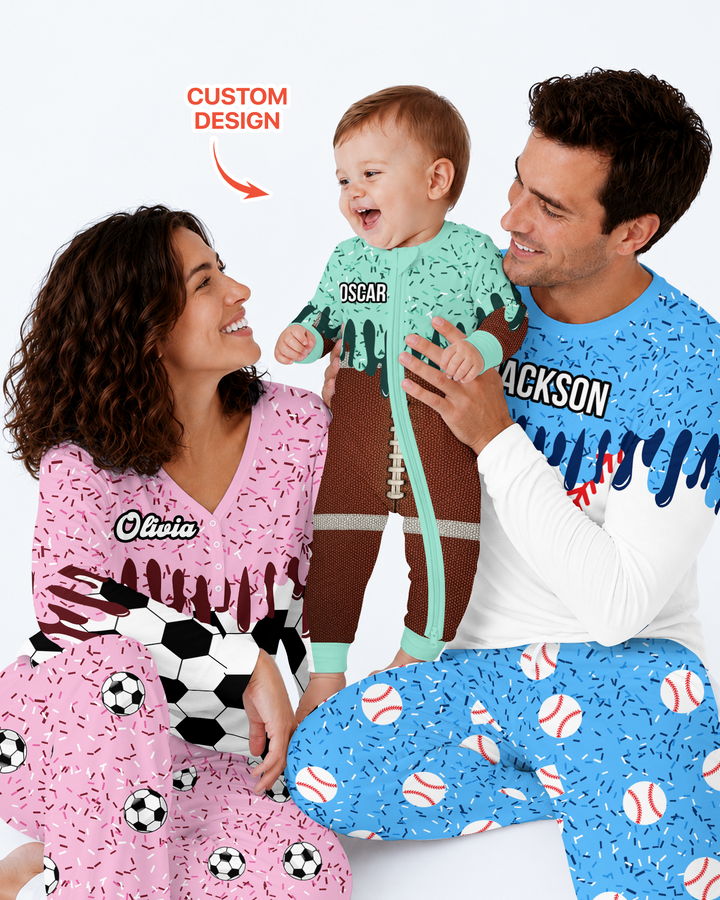 Icecream Drip Scale Bamboo Men's Pajama Set