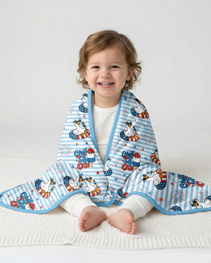 Chill the Fourth Out Bamboo Blanket
