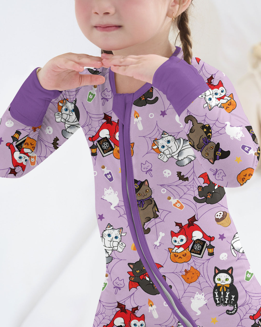 Spooky Kittie Bamboo Convertible Zippy