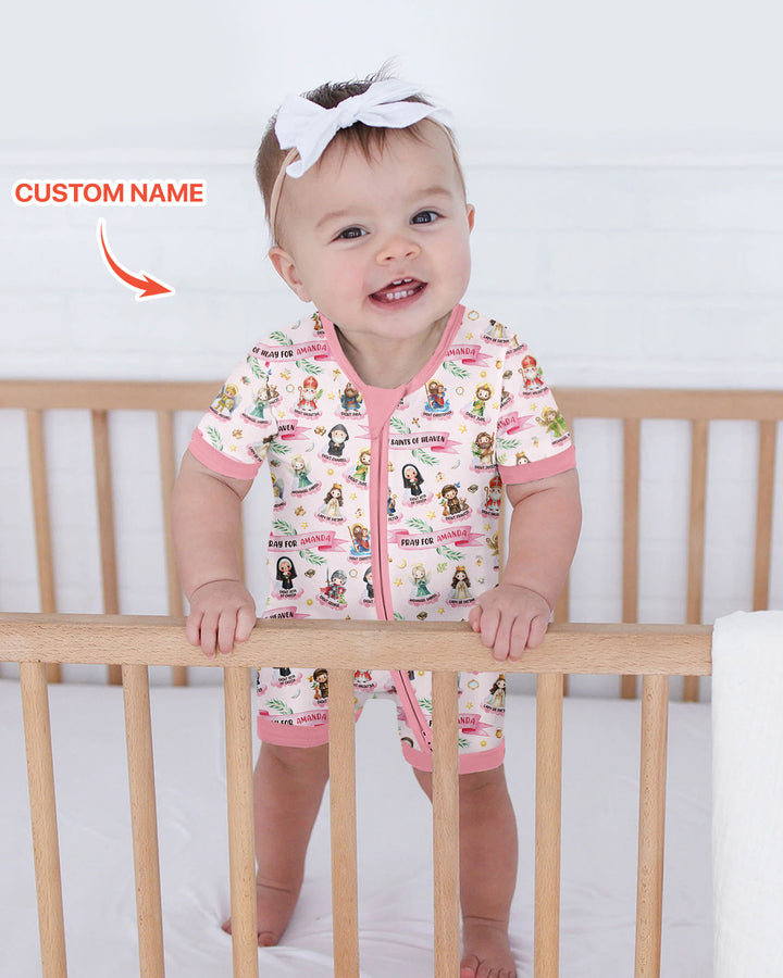 Holy Saints of Heaven Custom Name Bamboo Shorty Zippy