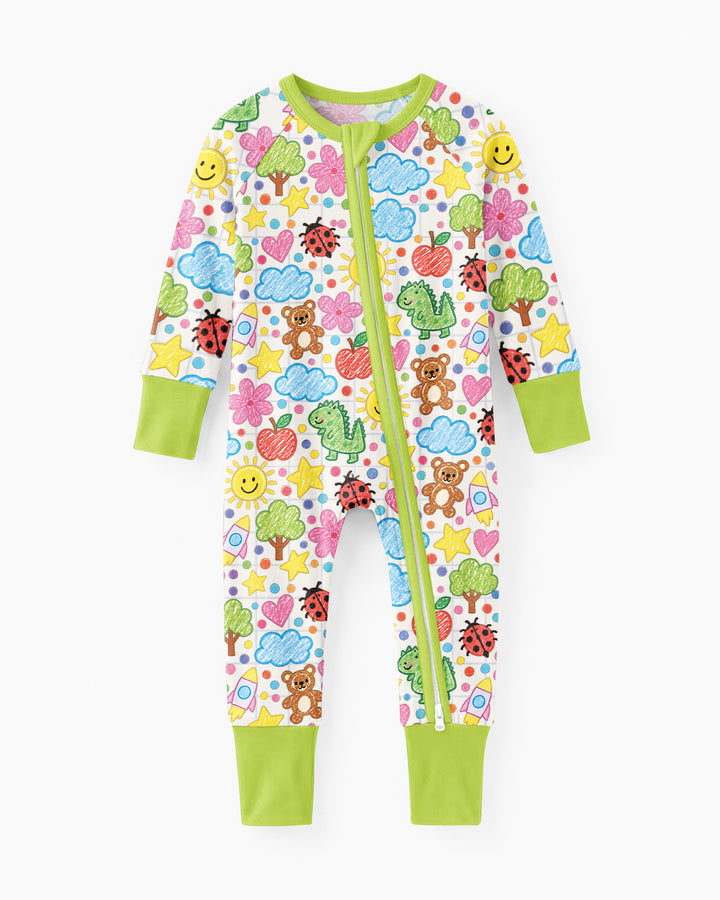 Baby Cute Draw Bamboo Convertible Zippy