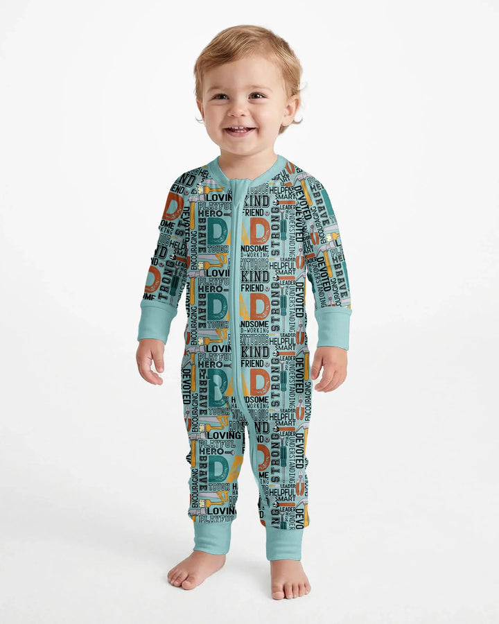 Dad Word Collage Bamboo Convertible Zippy