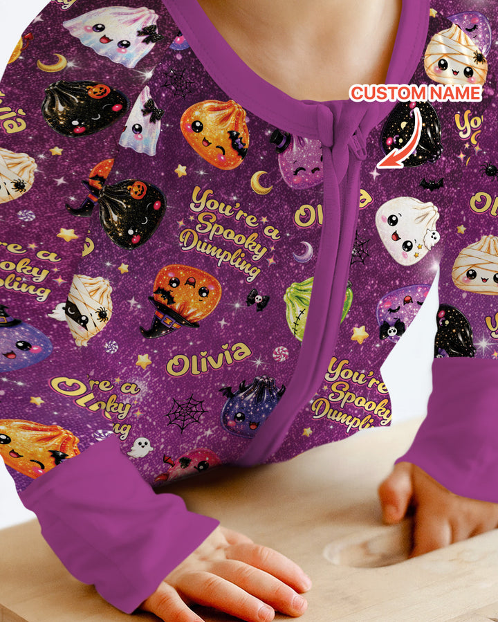 Custom Name You're A Spooky Dumpling Bamboo Convertible Zippy