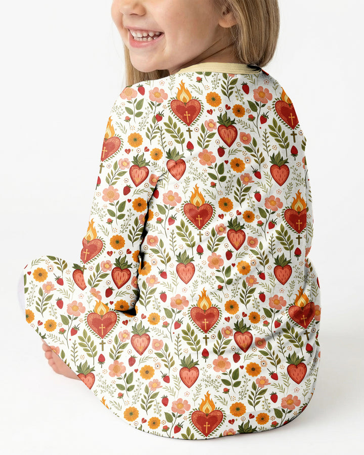 Sacred Blooms Bamboo Two Piece Long Sleeve Pajama Set