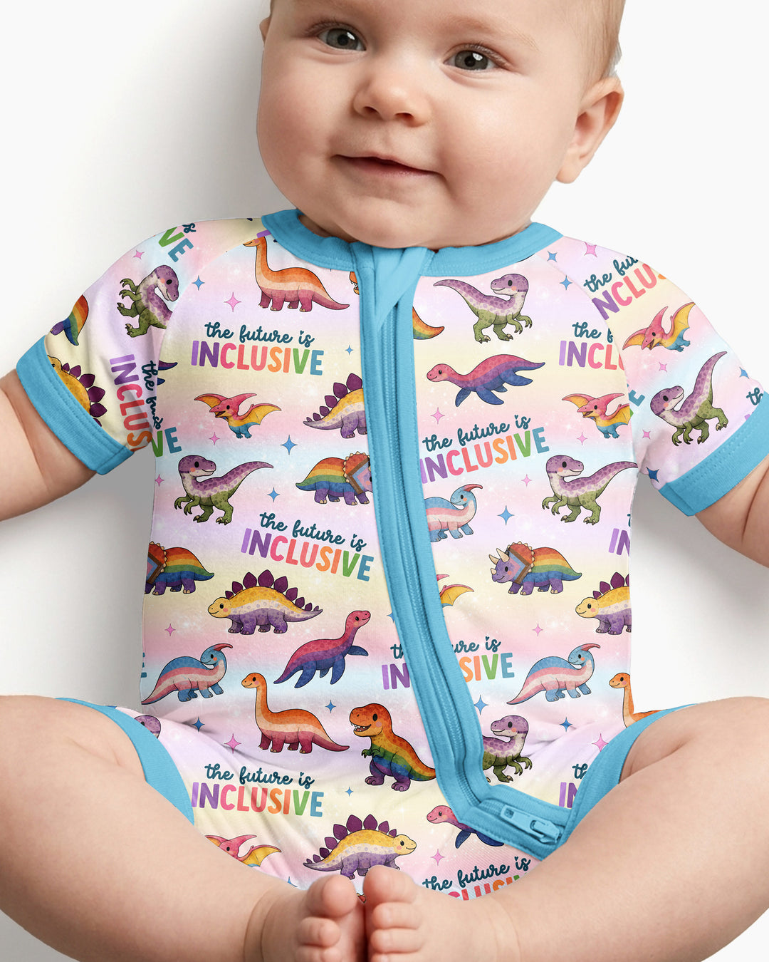 The Future is Inclusive Bamboo Shorty Zippy