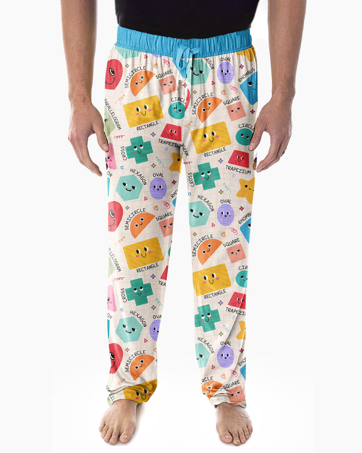 Happy Shape Squad Family Matching Bamboo Men's Pajama Set