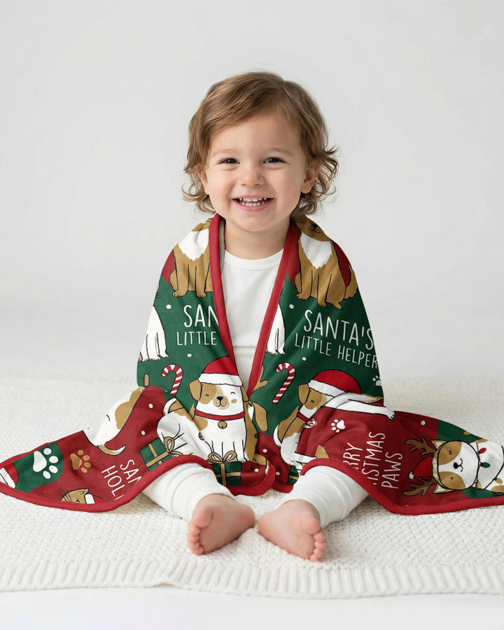 Santa's Furry Helpers Bamboo Blanket