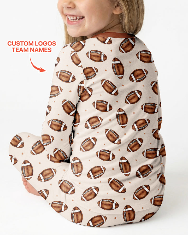 I'm Still Deciding House Divided - Upload Two Team Logo Bamboo Two Piece Long Sleeve Pajama Set