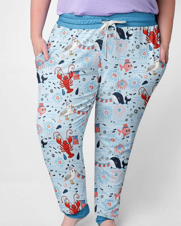 Celebrate 4th of July Family Matching Bamboo Women Pajama Set