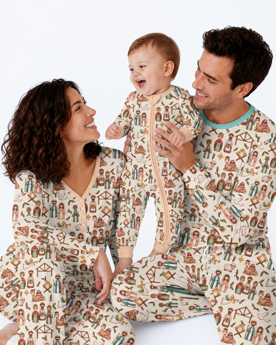 Holy Night Nativity Bamboo Men's Pajama Set