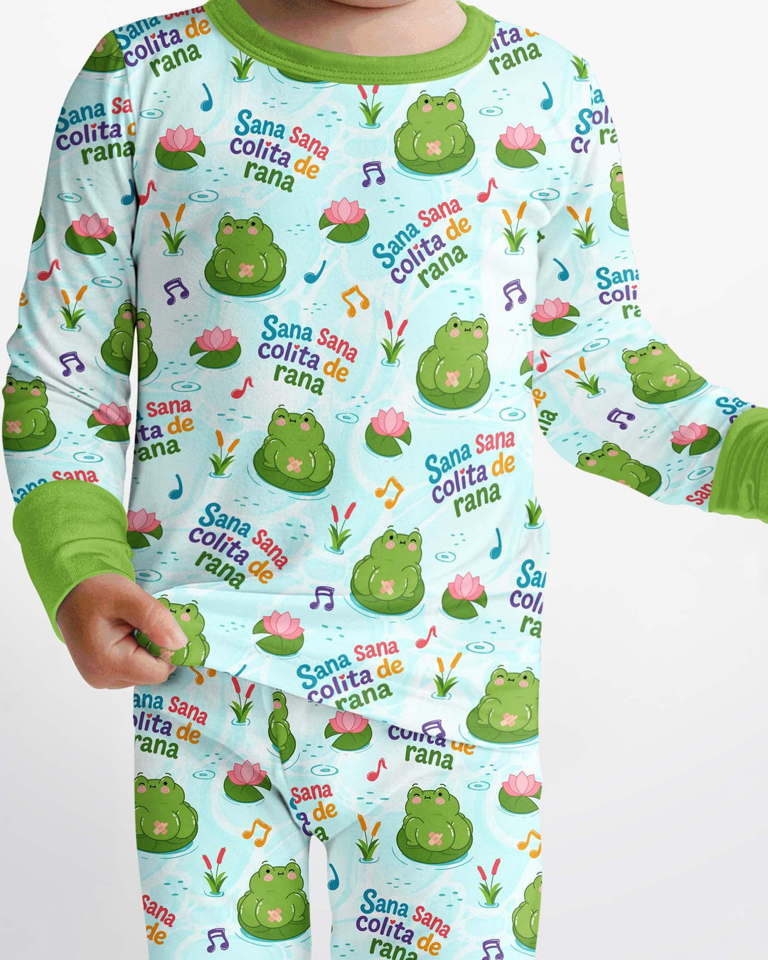 Sana Sana Colita De Rana Bamboo Two Piece Long Sleeve Pajama Set