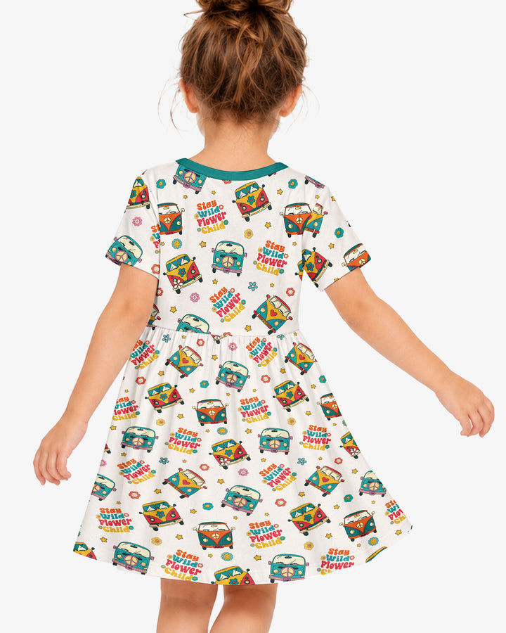 Stay Wild Flower Child Bamboo Twirl Dress